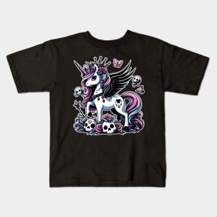Unstable Gothic Unicorn Kids T-Shirt
